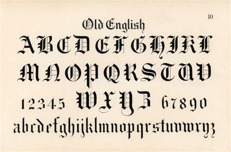 Beautiful Lettering Fonts Old English Art Lineswera