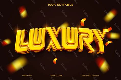 Luxury Font Style Text Effect Photoshop Premium Psd File