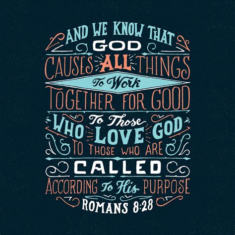 Romans 828 Bible Verse Design — Scripture Type