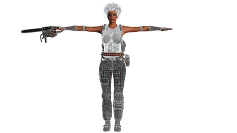3d Aaa 3d Apocalyptic Female 01 Realistic Game Ready Character