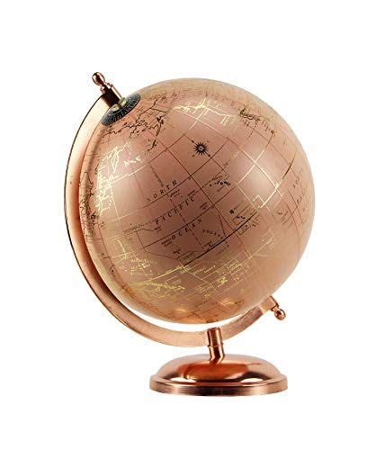 Habitat Pink And Rose Gold Globe Tabletop Decor Gold Globe Brewster