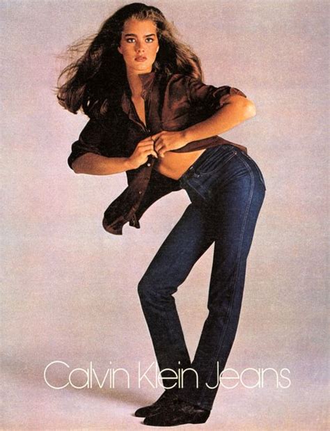 Brooke Shields Calvin Klein Jeans Campaign Calvin Klein 1980