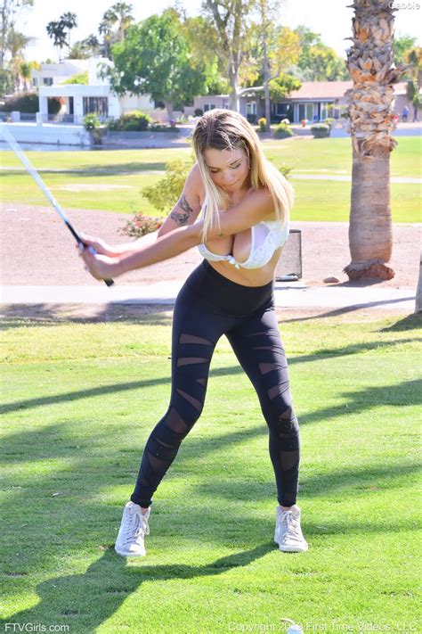 Sexy Golf Lessons With Gabbie Carter Sexy Models