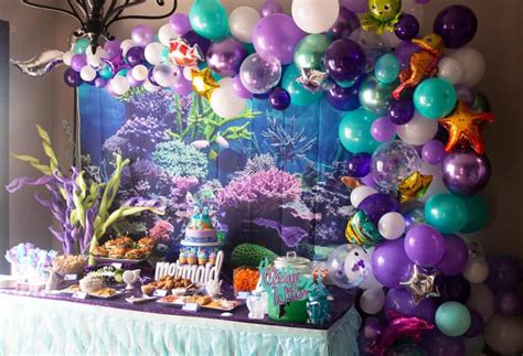 Mermaid Themed Birthday Glitter And Graze