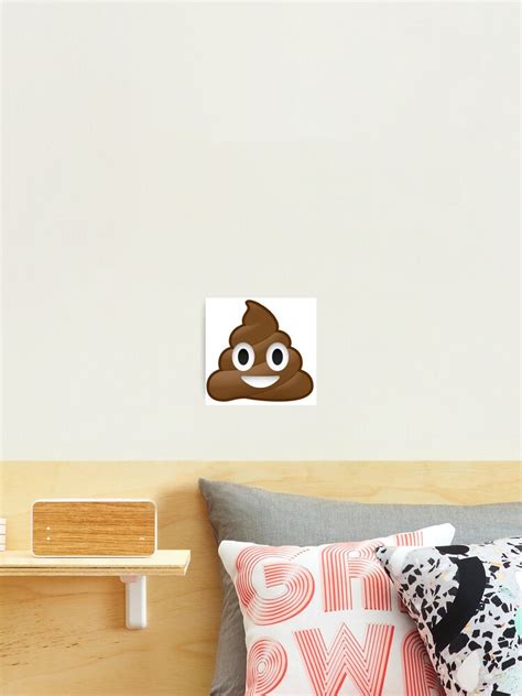 Smiling Poop Emoji Photographic Print For Sale By Winkham Redbubble