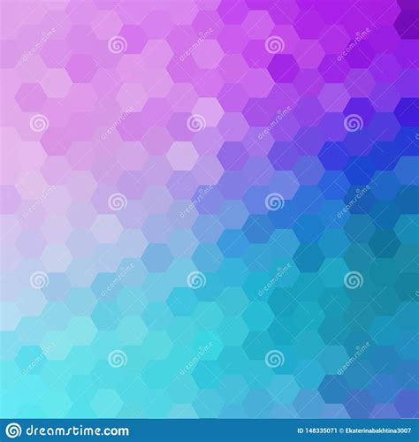 Light Purple Blue Hexagon Background Abstract Vector Illustration