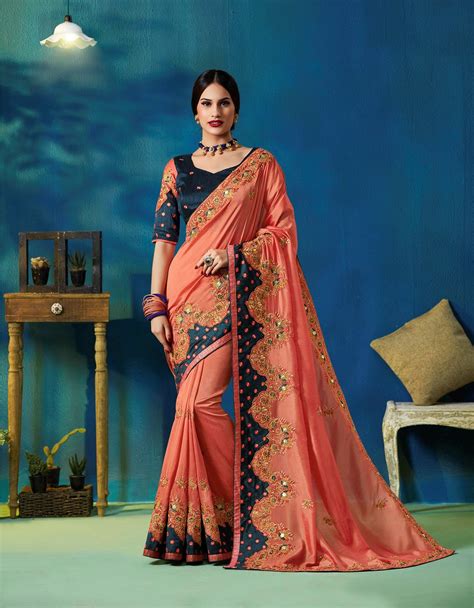 Party Wear Indian Wedding Designer Saree 9312 Gold Silk Saree Art Silk Sarees Party Wear