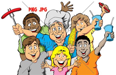 Picnic Party Png  Cartoon Cookout Clipart Digital Download Etsy Picnic Party Picnic