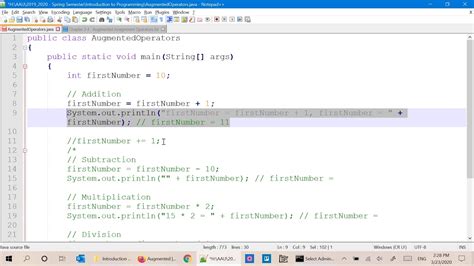 Java Augmented Assignment Operators Youtube