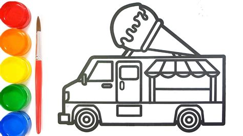 Mobil mainan #2 | cara menggambar dan mewarnai gambar untuk anak. Cara Menggambar Mobil Es Krim | Mewarnai Gambar Mobil ...