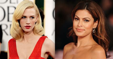 January Jones Totally Wants To Have A Threesome With Eva Mendes Maxim