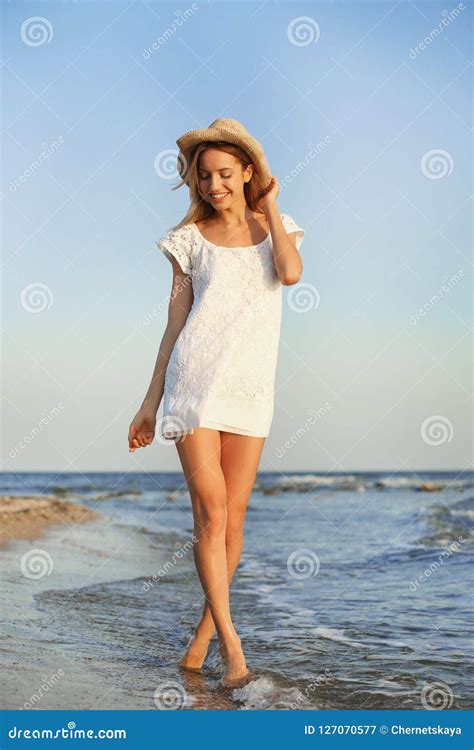 Young Woman Enjoying Sunny Day Stock Image Image Of Exotic Enjoying