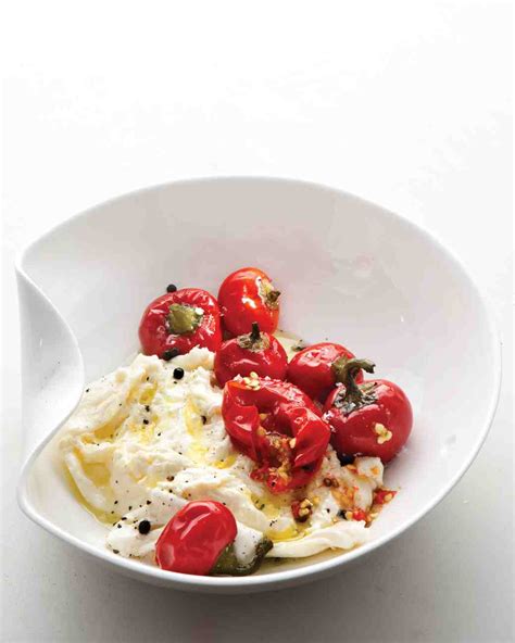 Hot cherry peppers, filled with ricotta and provolone cheeses, are wrapped with prosciutto and cooked on the grill. Pickled Hot Cherry Peppers Recipe | Martha Stewart