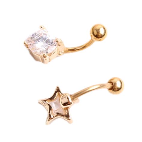 Pc Brand New Stainless Steel Women S Sexy Belly Button Rings Star