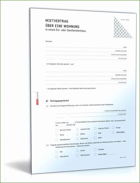 Online pdf editor zum bearbeiten von pdf dateien. Atemberaubend Mietvertrag Einliegerwohnung Muster Als Doc ...