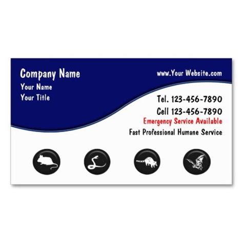 So whilst it's admittedly quite funny that one nutter in norway legally changed their name to 'banksy' in order to get paid to endorse wine, you should treat any such products with. Wildlife Removal Business Cards | Zazzle.com | Business ...