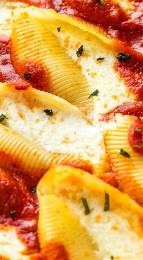 Ricotta Stuffed Shells Easy And Simple Filled With Savory Ricotta