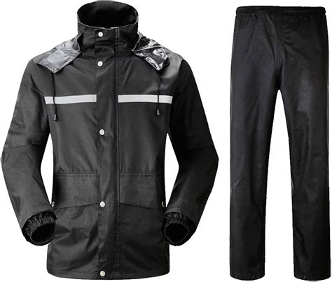 Insun Pvc Rain Jacket Mens Waterproof With Hood Rain Workwear Raincoat
