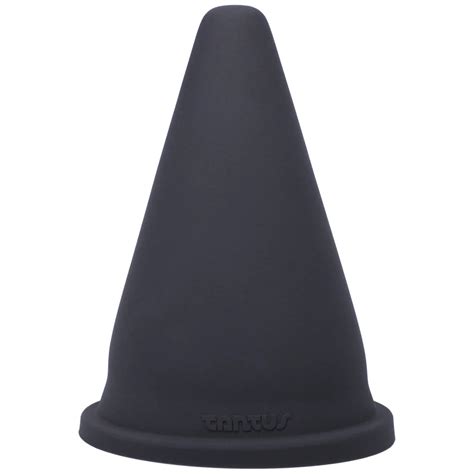 tantus cone squat dildo ☠️ noir leather ☠️