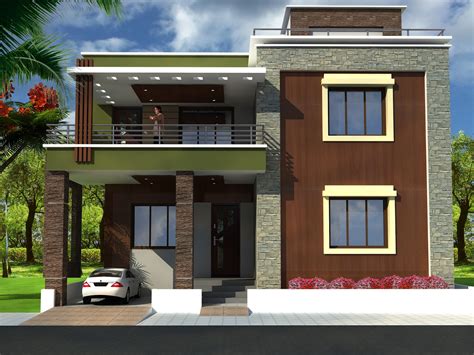 Indian Style House Front Elevation Designs For Double Floor Ideas Of