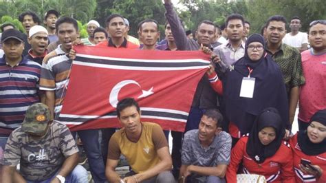 Meski Dilarang Bendera Bulan Bintang Berkibar Di Aceh Saat Hut Gam