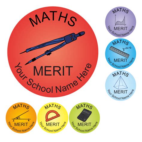 Maths Classic Reward Stickers For Teachers