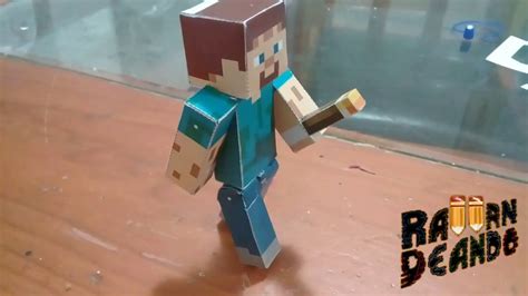 Diy Papercraft Steve Minecraft Como Hacer A Steve De Minecraft De
