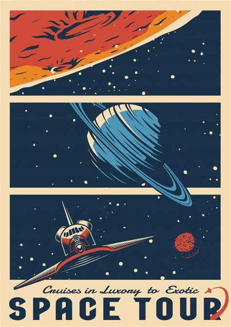 Retro Space Posters Vintage Space Poster Space Travel Posters Space