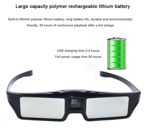 3d dlp glasses for laser projector home cinema active shutter charging shutter 50 hours fruugo in