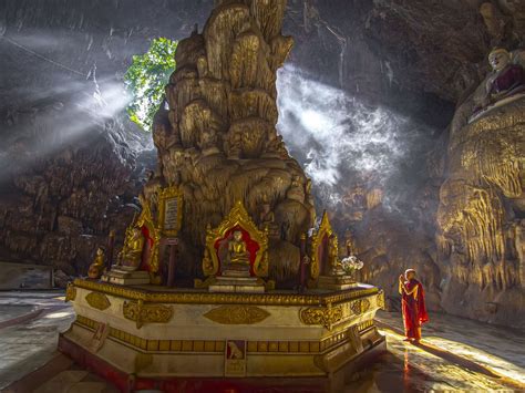 Novice Praying And Light In The Cave Smithsonian Photo Contest