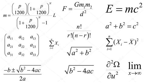 Formules Vectorielles Mathématiques Et Physiques Couché Modifiable