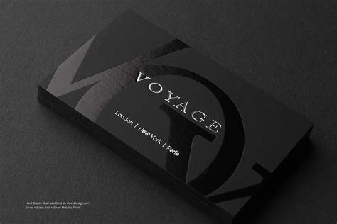 Hard Suede Business Cards From