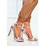 Womens Sandals On High Heel Silver Frenzy  Cheap And Fashionable