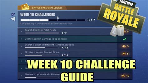 Fortnite Season 3 Week 10 Challenge Guide Youtube