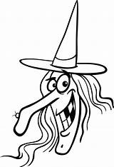 Witch Halloween Coloring Face Pages Kids Printable Drawing Template Cartoon Drawings Colouring Easy Book Scary Sheets Getdrawings 6th Clipartmag Graders sketch template