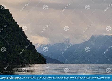 Beautiful Panoramic View At Kucherla Mountain Lake And Mountain Range