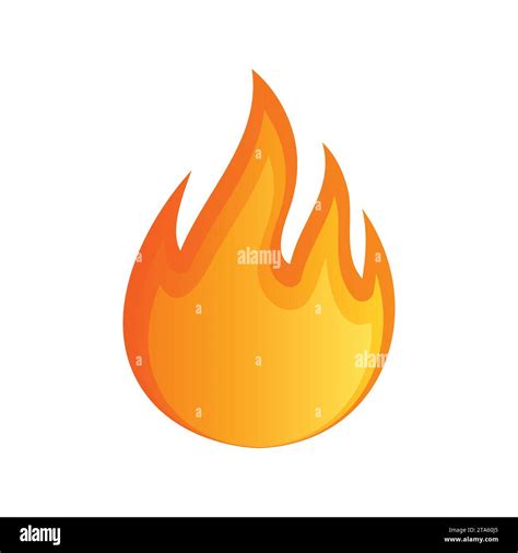 High Quality Fire Emoticon Isolated On White Background Fire Emoji