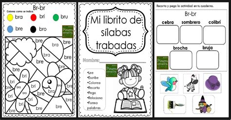 Mi Librito De SÍlabas Trabadas Portada Imagenes Educativas