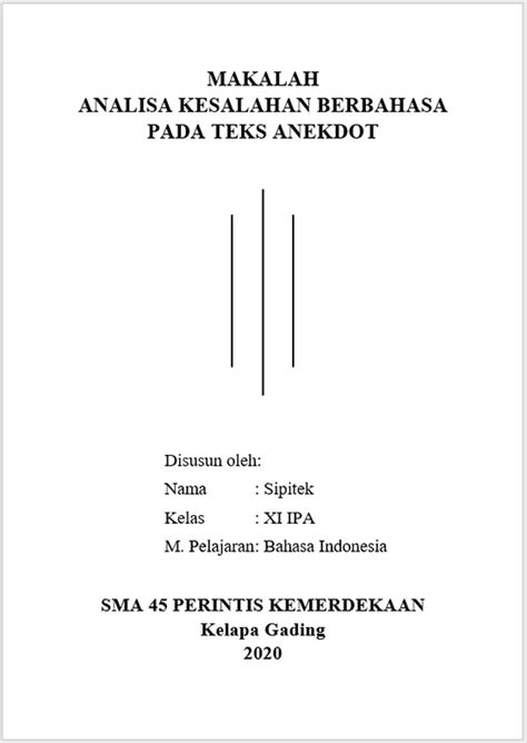 Cara Membuat Cover Makalah di Word yang Menarik dan Benar