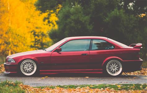 Wallpaper Tuning Bmw Bmw Red Stance E36 Images For Desktop