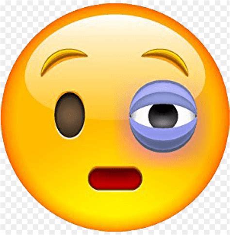 Black Eye Emoji Emoticon Clipart Png Photo TOPpng