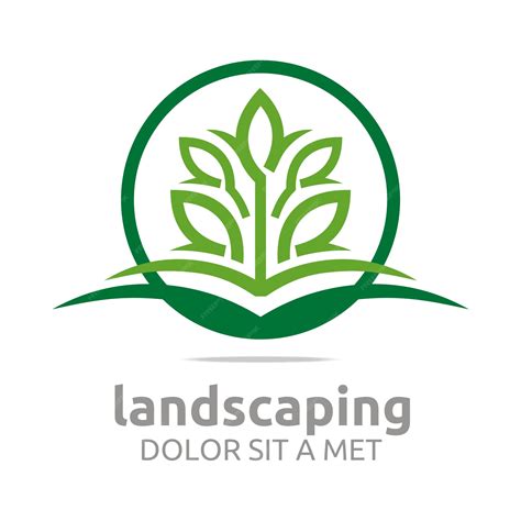 Premium Vector Landscaping Logo