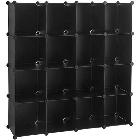 Fithood Cube Storage 16 Cube Book Shelf Storage Shelves Closet Organizer Shelf Cubes Organizer