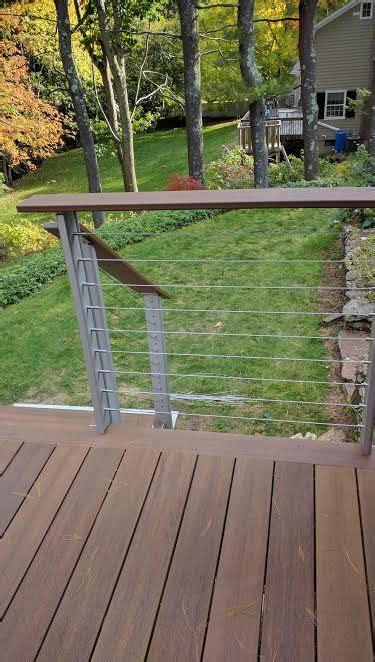 Aluminum Deck Posts For Cables Cable Deck Railing Gives Your Deck A