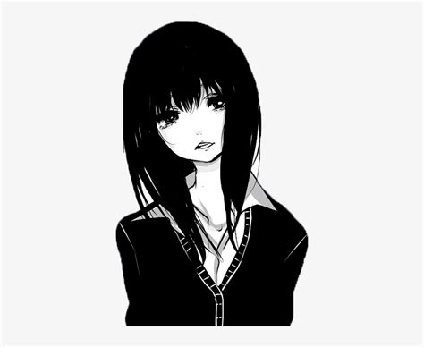 Anime Girl Png By Sofabunny Anime Girl Black And White Transparent PNG X Free