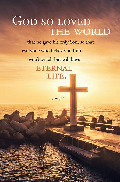 God So Loved The World John 3 16 Bulletin Regular Cokesbury