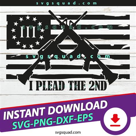 Download AR 15 Rifle 3 Percenter American Flag SVG - I Plead The ...