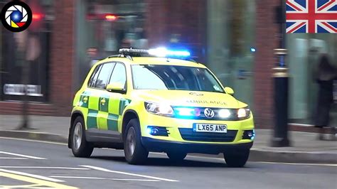 London Ambulance Rrv Cars Responding Youtube