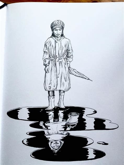 23 Easy Reflection Drawing Arfaanmahrianne