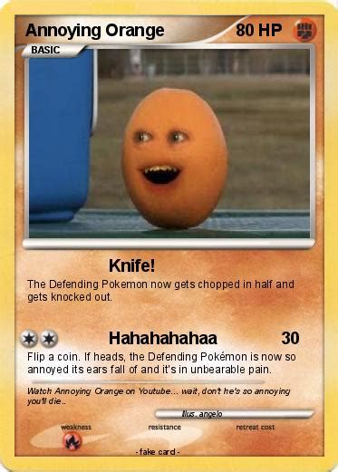 Pokémon Annoying Orange 1270 1270 Knife My Pokemon Card
